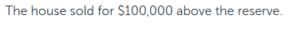 $100k above reserve