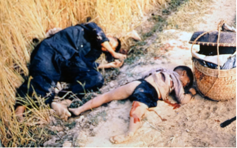 Photograph showing victims of the My Lai Massacre - the mass murder of unarmed South Vietnamese civilians by U.S. troops during the Vietnam War. Contributor: World History Archive / Alamy Stock Photo Image ID: 2A25Y57 Accountability and war reporting