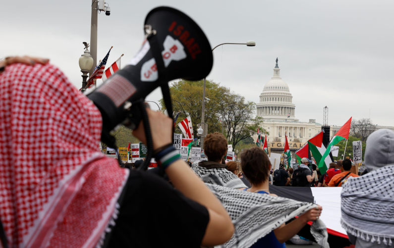Thousands of proPalestine protestors gathered in front of the U.S. Capitol, Washington DC, on April 05, 2025, Photo by Aashish Kiphayet/Sipa USA Credit Sipa USA/Alamy Live News. ContributorSipa USA. Image ID3AE7C2A The crumbling illusion: Why American public opinion on Israel is shifting