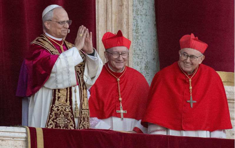 Vatican City, Vatican City. 09th May, 2025. **NO LIBRI** Newly elected Pope Leo XIV, Leone 14 esimo, Robert Francis Prevost appears on St. Peter's Basilica balcony just after the Conclave vote, Vatican City 08 MAY 2025 Credit: Independent Photo Agency/Alamy Live News Contributor: Independent Photo Agency Srl / Alamy Stock Photo Image ID: 3B95A8K New pope faces limits on changes he can make to the Church