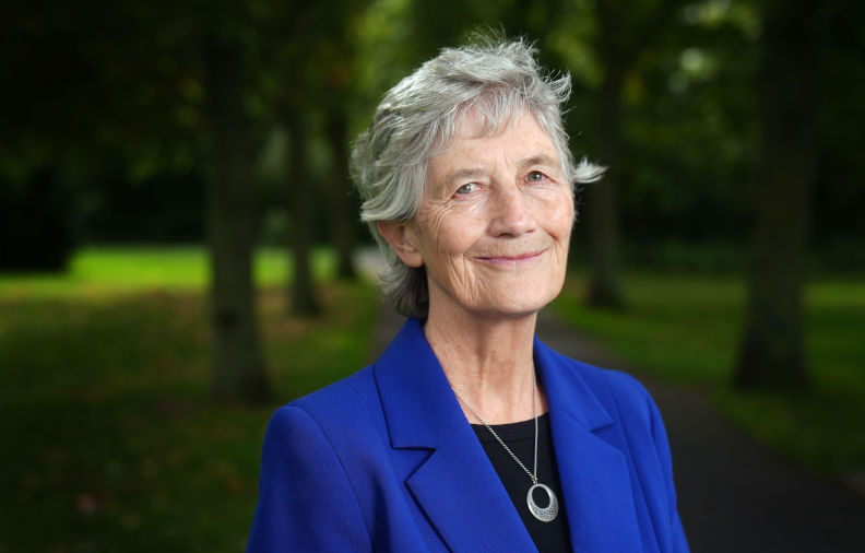 Catherine Connolly in Rathfarnham Castle Park during her campaign. Picture date Thursday October 9, 2025. Image Alamy. ContributorPA Images. Image ID3CWGK8N A worldwide anti-Israel movement