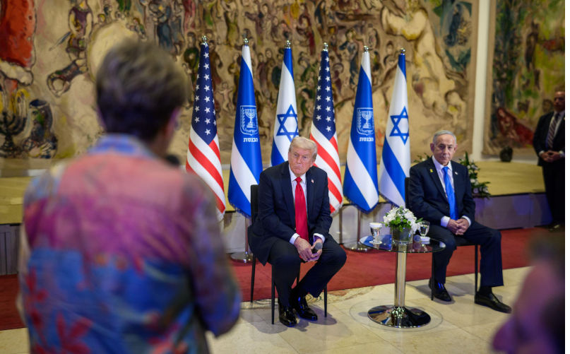 President Donald Trump meets with hostage families alongside Israeli Prime Minister Benjamin Netanyahu at the Knesset in Jerusalem, Israel, Monday, October 13, 2025, during a visit to celebrate the U.S.brokered ceasefire and hostage release agreement between Israel and Hamas. (Official White House Photo by Daniel Torok) Image Alamy ContributorAmerican Photo Archive. Image ID3CXHPFB At best, a respite for Gazans