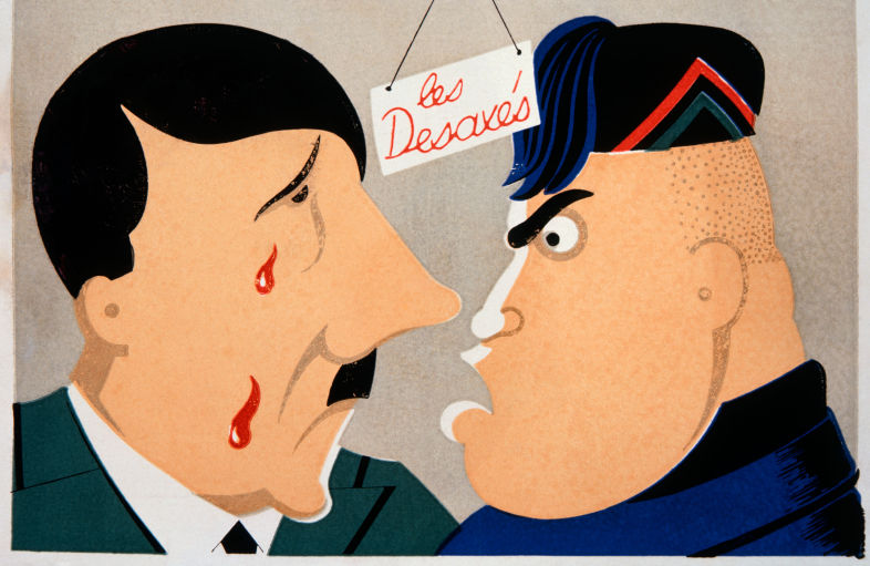 Adolf Hitler and Benito Mussolini, 'The Lunatics', Poster, 1944 Contributor: Glasshouse Images / Alamy Stock Photo Image ID: CYPJ6J A century later: a renewed open letter against the return of fascism