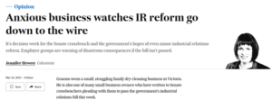 IR Bill: anxious wait