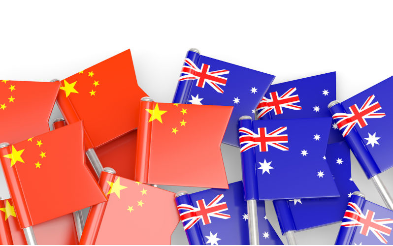 Flags of China and Australia isolated on white. 3D illustration Image: iStock / MikhailMishchenko Chinese Australians’ rejection of the Liberal Party: Ten moments