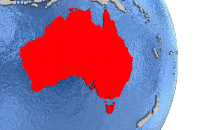 Australia on model of political globe. Image: iStock / Harvepino Will Labor take Australia further from the global core?
