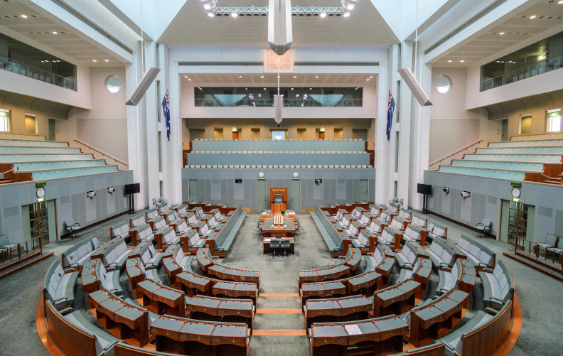 Interior view of the House of Representatives in Parliament House, Canberra, Australia. Contributor: Simon Crumpton / Alamy Stock Photo Image ID: FYDB40 The murky world of lobbying and the North West Shelf