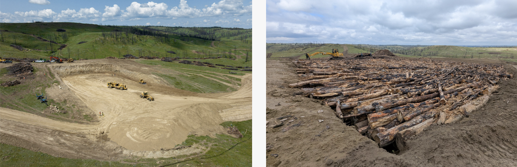 Biomass burial. Image supplied