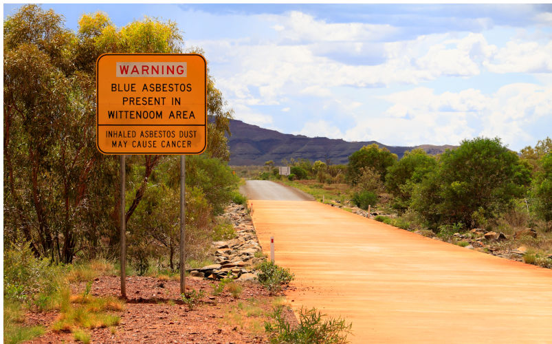 Blue Asbestos road warning sign, Wittenoom, Pilbara, Northwest Australia. Image Alamy. ContributorPaul Mayall Australia. Image IDC2X1CY Clean your room