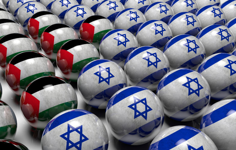 Concept image highlighting the balance of power between Israel and Palestine. Contributor: incamerastock / Alamy Stock Photo Image ID: D2FPE7 False balance persists in ABC Palestine coverage