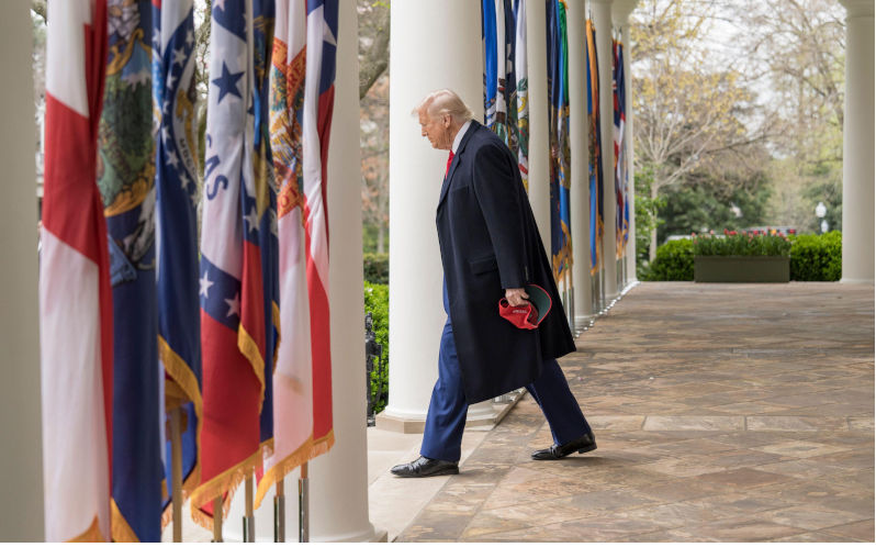 President Donald J. Trump delivers remarks on the Administration?s tariff plans at a ?Make America Healthy Again? event, Wednesday, April 2, 2025, in the White House Rose Gardent. (Official White House Photo by Abe McNatt). Contributor: American Photo Archive / Alamy Stock Photo Image ID: 3ACBPYE What Trump is building is the problem, not the man himself