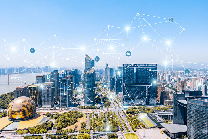 High Angle View of the urban skyline and Smart City Concept in Hangzhou, Zhejiang Province, China. Image: iStock/Govan Zhang China is taking Silicon Valley’s market ‘hacks’ to a whole new level