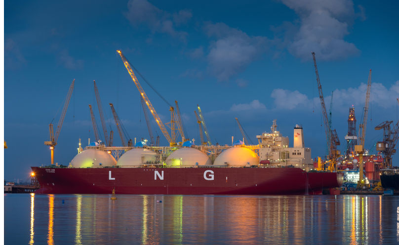 lng carrier vessel under repair at a shipyard in Singapore. Contributor: Stephane Jaquemet / Alamy Stock Photo Image ID: E545KA Australia’s latest emissions data shows a giant fossil fuel problem