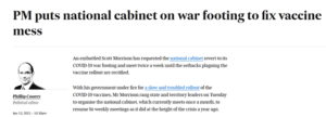 National cabinet Financial Review