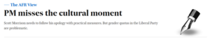 PM misses the cultural moment