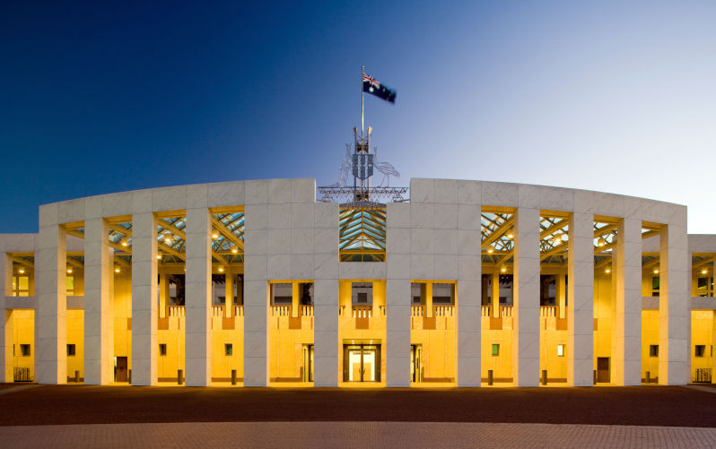 Parliament House of Australia, Canberra, ACT, Australia. Contributor: Arcaid Images / Alamy Stock Photo Image ID: C2PM9N There's nothing 'liberal' about the Liberal Party