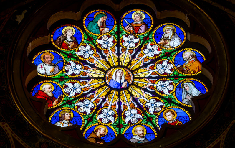 Rose Window of the Basilica of Santa Maria sopra Minerva, Rome, Italy. Image: iStock / only_fabrizio Spiritual malpractice: The Vatican's dodgy saint-making business