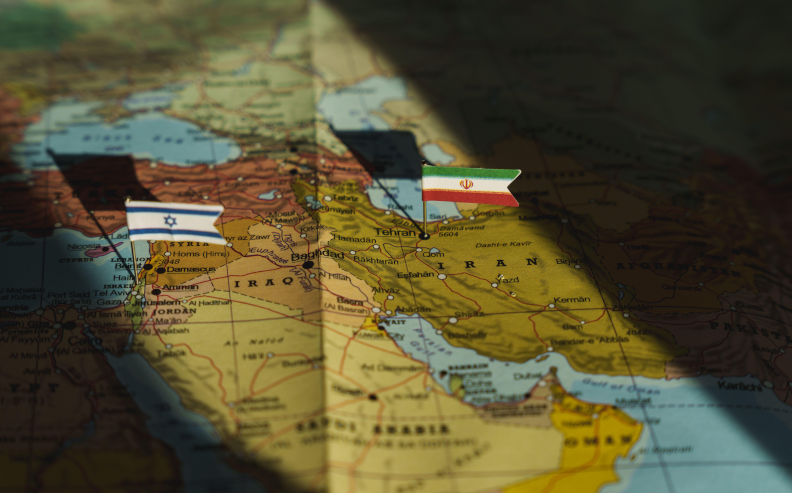 Iran and Israel flags on Middle east geopolitical map. Crisis and war between Israeli and Iran islamic republics. High quality photo Contributor: Rokas Tenys / Alamy Stock Photo Image ID: 2YC3CM0 The Israeli-Iranian conflict: geopolitical transformations and the role of Chinese and Russian support