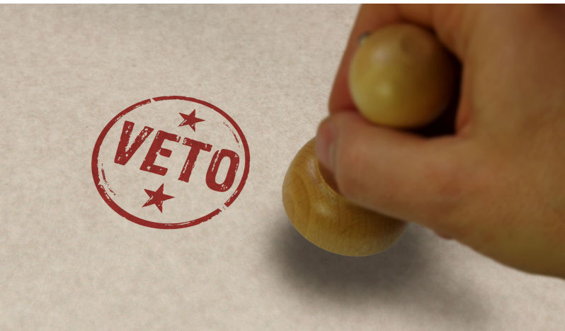 Veto stamp and stamping hand. Opposition, objection and refuse symbol concept. Contributor: Skorzewiak / Alamy Stock Photo Image ID: 2JA43AK Why does international justice fail to prosecute war criminals in Gaza?