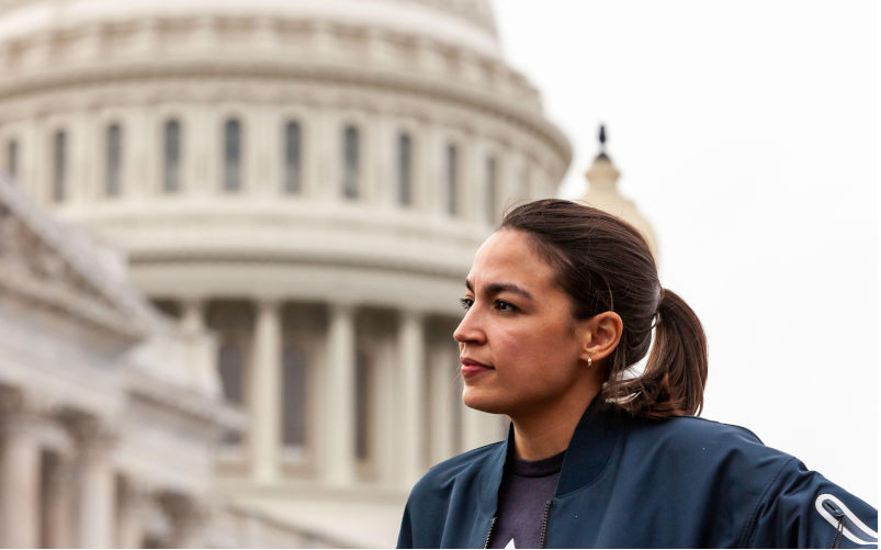 Congresswoman Alexandria Ocasio-Cortez .Image: Alamy Contributor: Allison Bailey / Alamy Stock Photo Image ID: 2GBG90G Ocasio-Cortez calls Trump's budget bill 'deal with the devil'