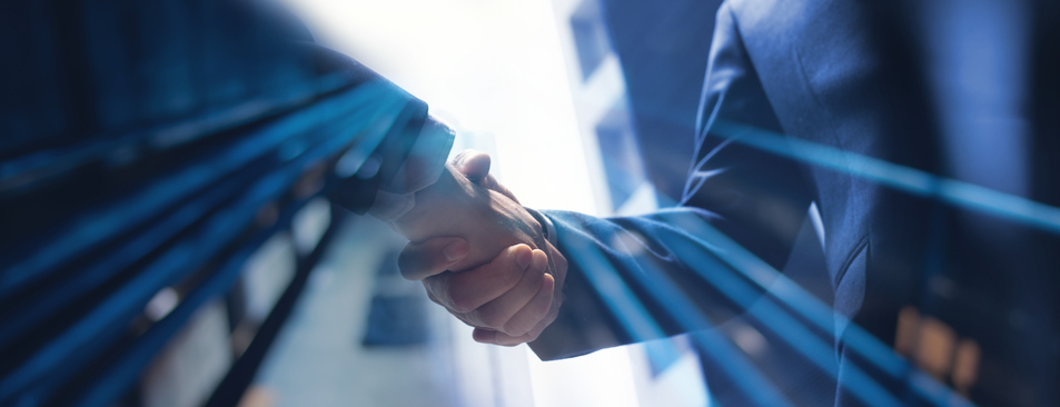 Businessmen making handshake with partner, greeting, dealing, merger and acquisition, business cooperation concept, for business, finance and investment background, teamwork and successful business Image: iStock/:Tippapatt Mark Leibler on his lobbying power