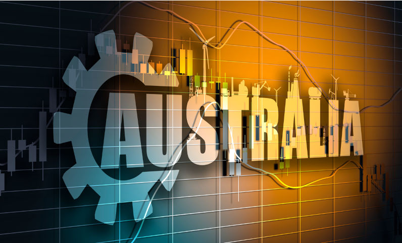 Forex candlestick pattern. Trading chart concept. Financial market chart. Australia state name and industry silhouettes. 3D rendering. Image: iStock / Evgeny Gromov Productivity with purpose: Roy Green, structural reform and Australia’s place in the world