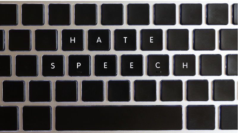 Concept of problems of today internet. Hate speech caption isolated on notebook keyboard with blank keys. Image: iStock / Mateusz Kropiwnicki Australian Jewish Association accused of hate campaign: Landmark legal action launched