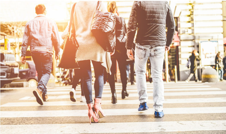 Crowd of people walking on zebra crossing street city centre Concept. Image iStock / CreditDisobeyArt What a surprise spike in the unemployment rate means for interest rates and the economy