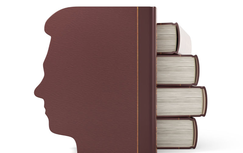 Books head. 3d illustration. Image iStock / Crediturfinguss Living with schizophrenia