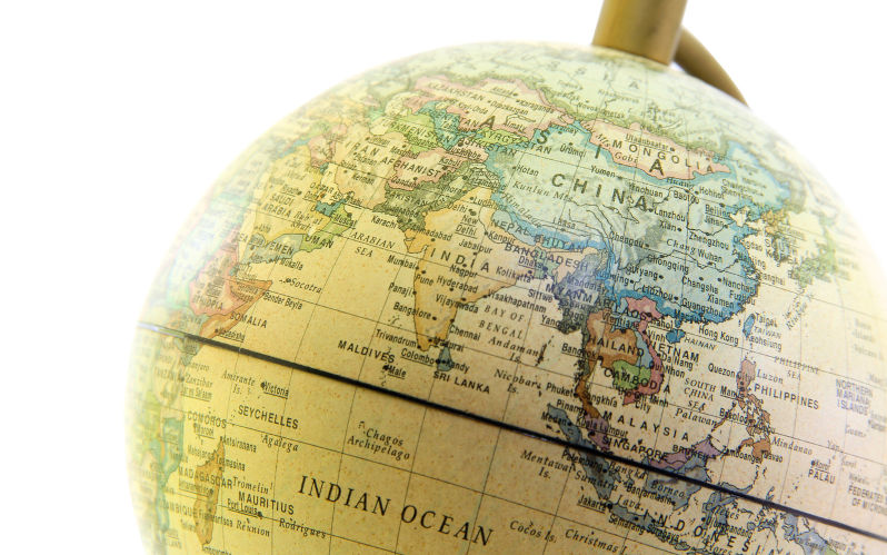 The globe close up, Asia past on white background. Image: iStock / Kattiyaearn Give Asia a break