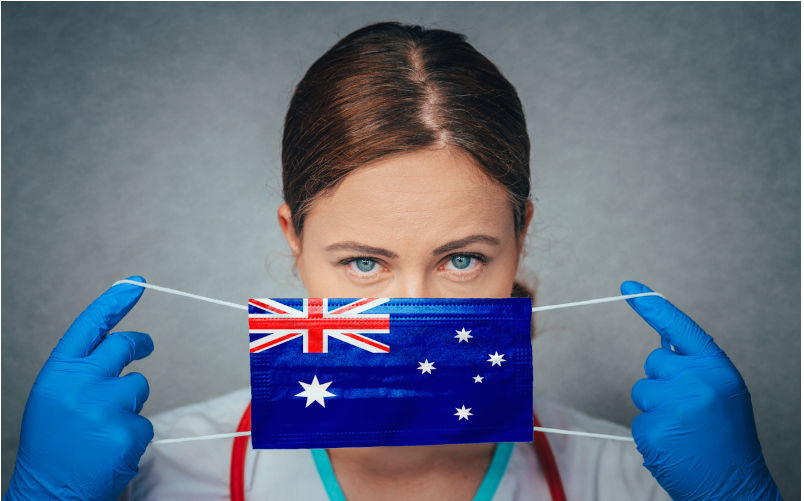 Doctor medical mask with Australia National Flag. Image: iStock / kovop58 Gaza: There comes a time when silence is betrayal
