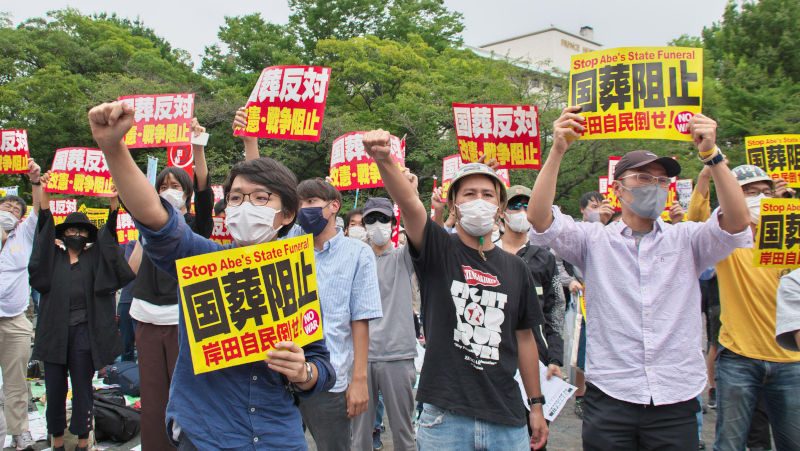 Whitewashing at Shinzo Abes state funeral