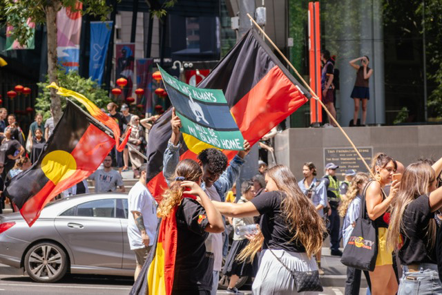 Indigenous protest feature