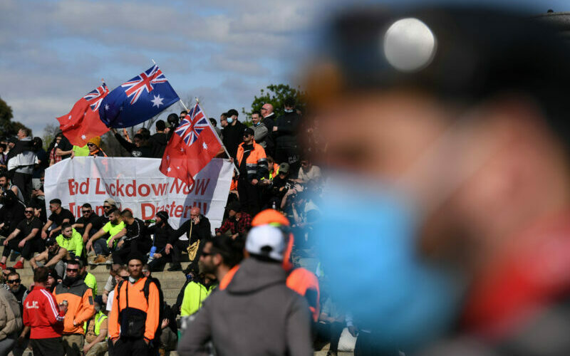 anti-lockdown protest melbourne