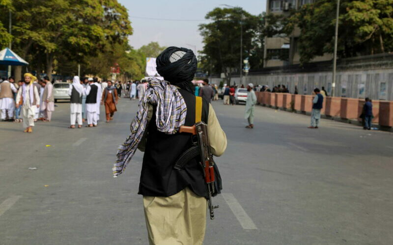 Taliban patrol Kabul Afghanistan