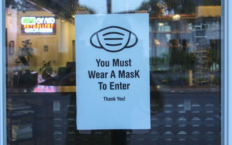 mask sign covid