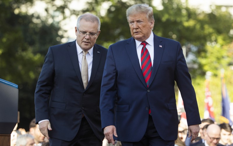 Scott Morrison and Donald Trump