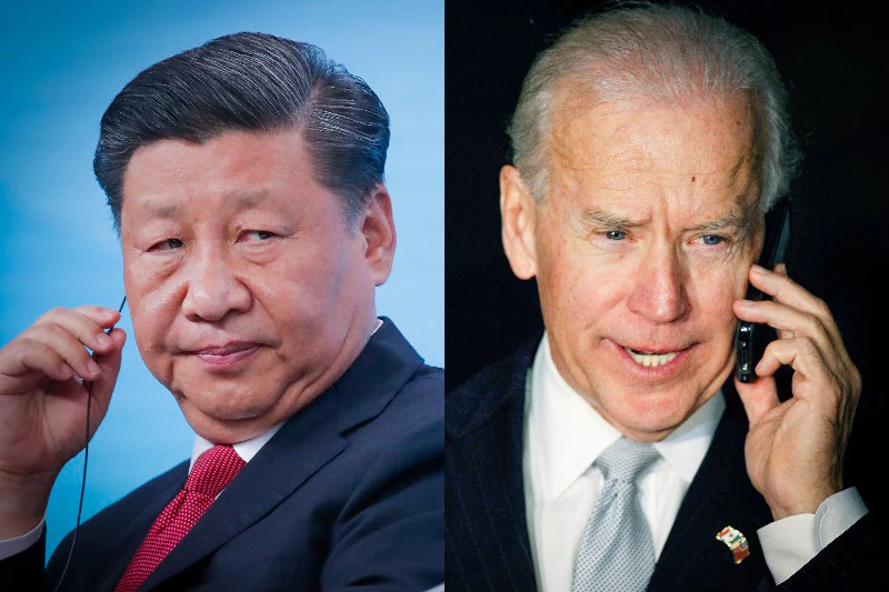 Xi Jinping and Joe Biden