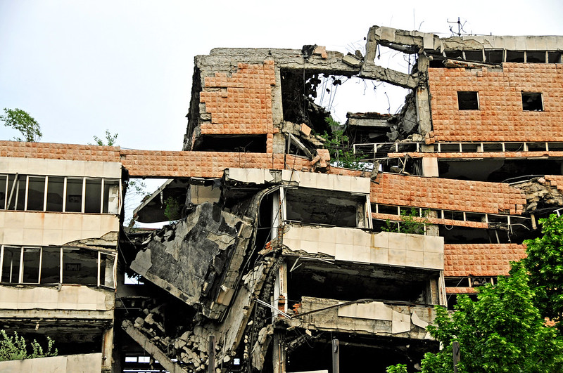 NATO damage in Serbia