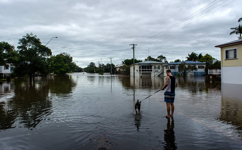 Flooded Streets, Lismore NSW.