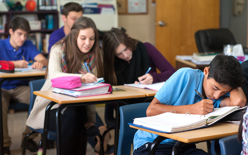 Students in classroom