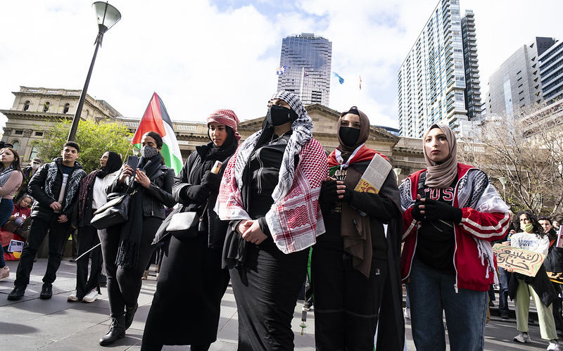 Supporters of Palestine rally Melbourne