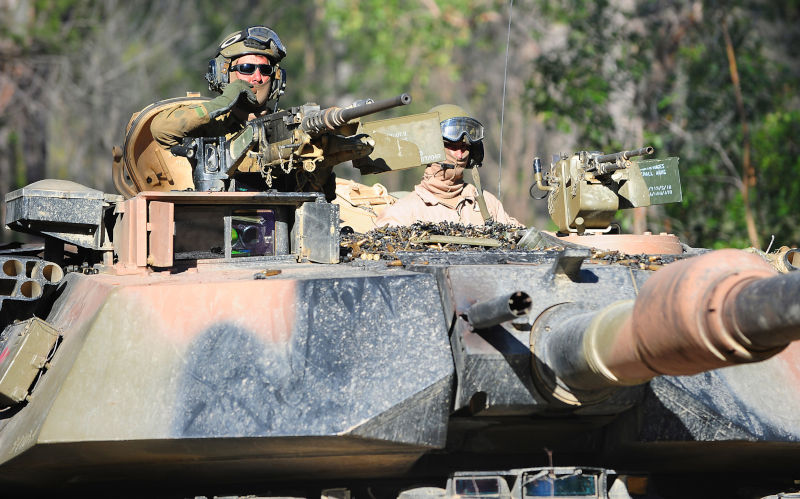 Turret of Australian M1A1 Abrams tank