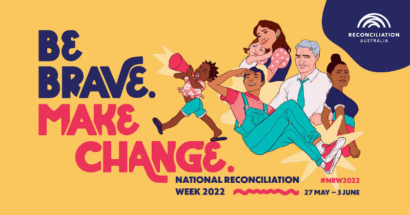 NRW themed poster 2022 Be Brave Make Change