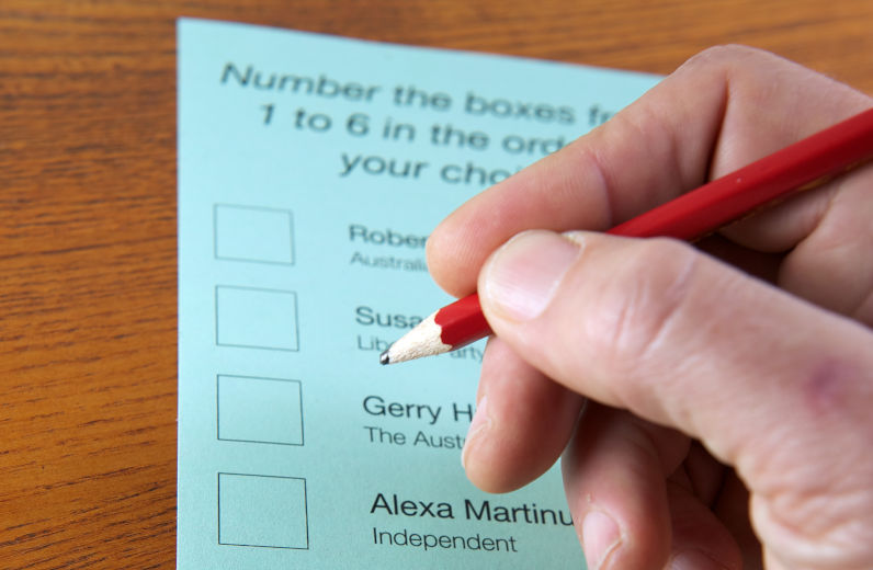 Preferential voting - fictitious names