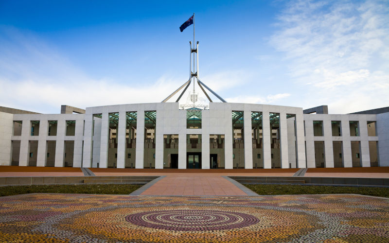 Australian Parliament House in Canberra.