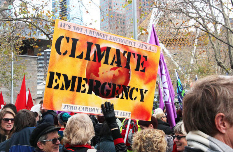 Climate-Emergency-placard-at-the-start-of-the-march-Melbourne