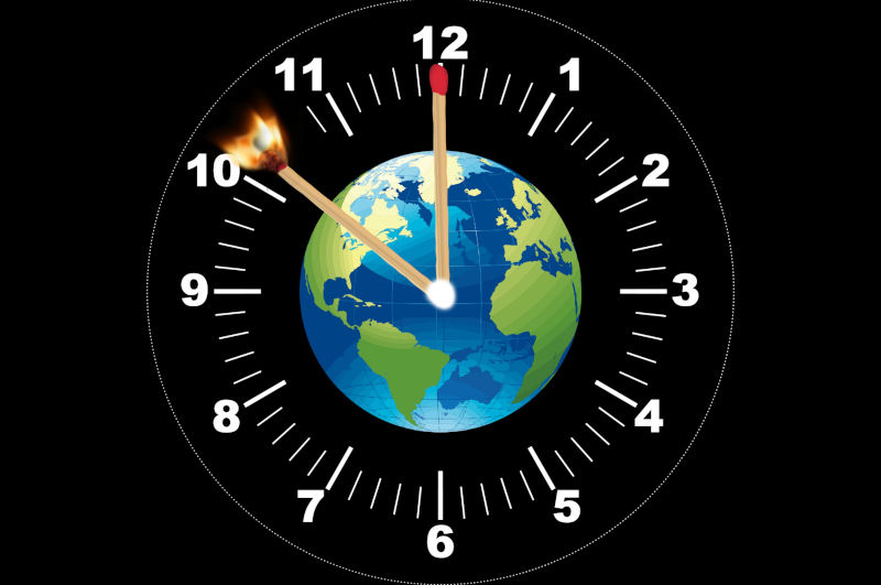 Planet Earth clock