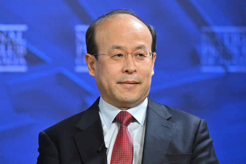 China’s ambassador to Australia Xiao Qian at the National Press Club in Canberra, Wednesday, August 10, 2022.