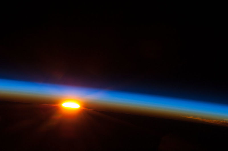 Sunrise Over the Pacific Ocean (NASA, International Space Station, 05/05/13)